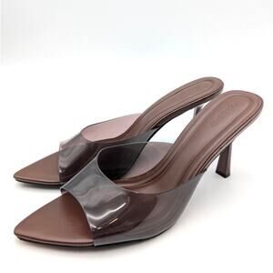 Open Edit Piper Block Heel Sandal Women's Brown Chocolate Size US10M EU41